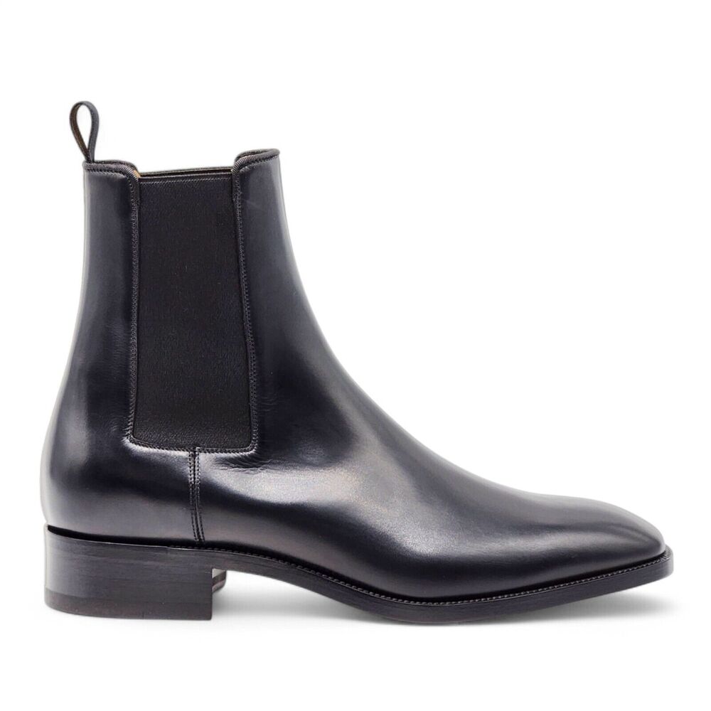 Christian Louboutin Samson Calf Leather Boots - Black EU 41 / US 8 $1395 - Picture 4 of 9